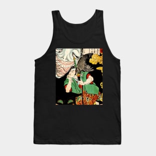 Ghost and samurai Ukiyo-e Tank Top